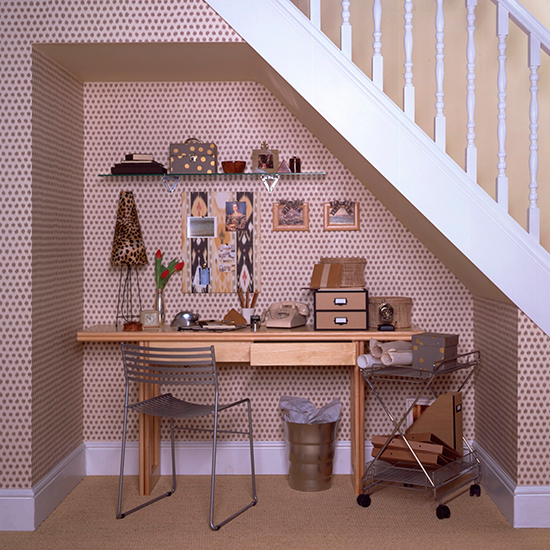 Under stairs study area Ideal Home Housetohome