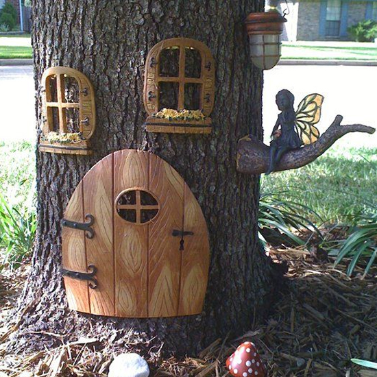 Fairy doors in the garden